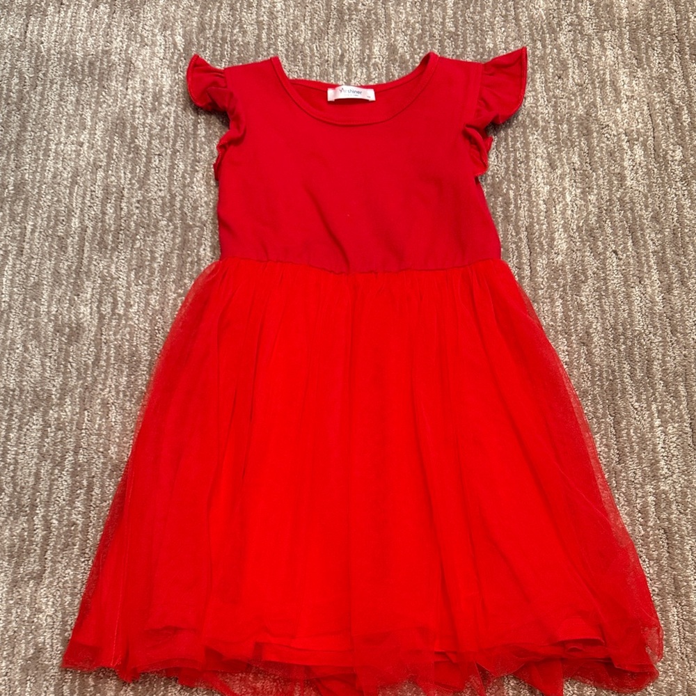 Charming Red Kids Dress